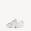 Women’s track bow sneaker in white/pink Women’s track bow sneaker in white/pink
