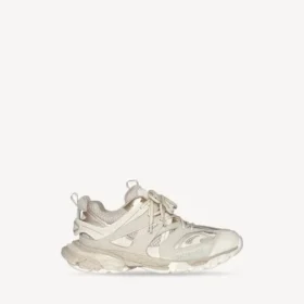 Women’s track sneaker recycled sole in beige