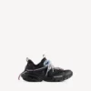 Women’s track trail laces sneaker in black/pink/blue/beige