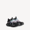 Women’s track trail laces sneaker in black/pink/blue/beige