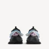 Women’s track trail laces sneaker in black/pink/blue/beige