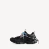 Women’s track trail laces sneaker in black/pink/blue/beige
