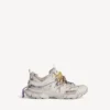 Women’s track trail laces sneaker in taupe/yellow/purple/brown/black