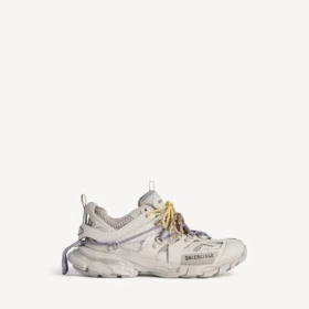 Women’s track trail laces sneaker in taupe/yellow/purple/brown/black