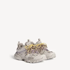 Women’s track trail laces sneaker in taupe/yellow/purple/brown/black