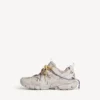 Women’s track trail laces sneaker in taupe/yellow/purple/brown/black