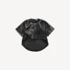 Women’s train cropped t-shirt in black