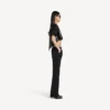 Women’s train cropped t-shirt in black