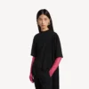 Women’s train t-shirt in black