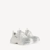 Women’s triple s glitter spray sneaker in white/silver