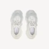 Women’s triple s glitter spray sneaker in white/silver