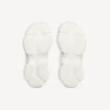Women’s triple s glitter spray sneaker in white/silver