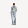 Women’s twisted seam jeans in bleach light bleu Women’s twisted seam jeans in bleach light bleu