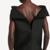 Women’s vareuse dress in black