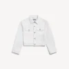 Women’s wings classic boxy jacket in white Women’s wings classic boxy jacket in white