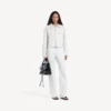 Women’s wings classic boxy jacket in white Women’s wings classic boxy jacket in white