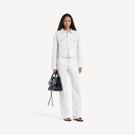 Women’s wings classic boxy jacket in white