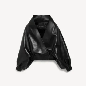 Women’s wrap jacket in black