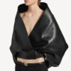 Women’s wrap jacket in black Women’s wrap jacket in black