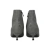 Wool Checked Knife Pointy Toe Boots “Grey” 579218W1SR01214