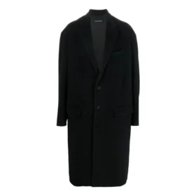 Wool Coat “Black” 642221TMU151000