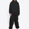 Worldwide Logo Popover Hoodie “Black Yellow” 674986TLVA71361