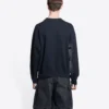 Worldwide Retail Therapy Crewneck Sweatshirt “Washed Black Yellow” 676629TLVA91361