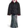 Wrap Parka Jacket “Black” 751715TNO191000