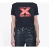X-Rated Small Slim Fit Short Sleeve Black 612964TIVA71076