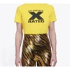 X-Rated Small Slim Fit Short Sleeve Yellow 612964TIVA71802
