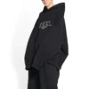 XXXL Oversized Popover Hoodie “Black White” 713677TNVD91070