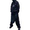 XXXL Patched T-Shirt Hoodie Oversized “Black” 720406TNVD91070
