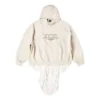 XXXL Patched T-Shirt Hoodie Oversized “Ecru” 720406TNVD99784