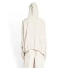 XXXL Patched T-Shirt Hoodie Oversized “Ecru” 720406TNVD99784