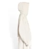 XXXL Patched T-Shirt Hoodie Oversized “Ecru” 720406TNVD99784