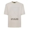 YOUR AD HERE Oversized T-shirt “Beige” 676589TLVF49054