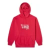 Your Logo Here Popover Hoodie “Raspberry White” 651799-TKV83-6295