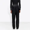 Zip-Up Nylon Track Pant “Black” 621435TIO541000